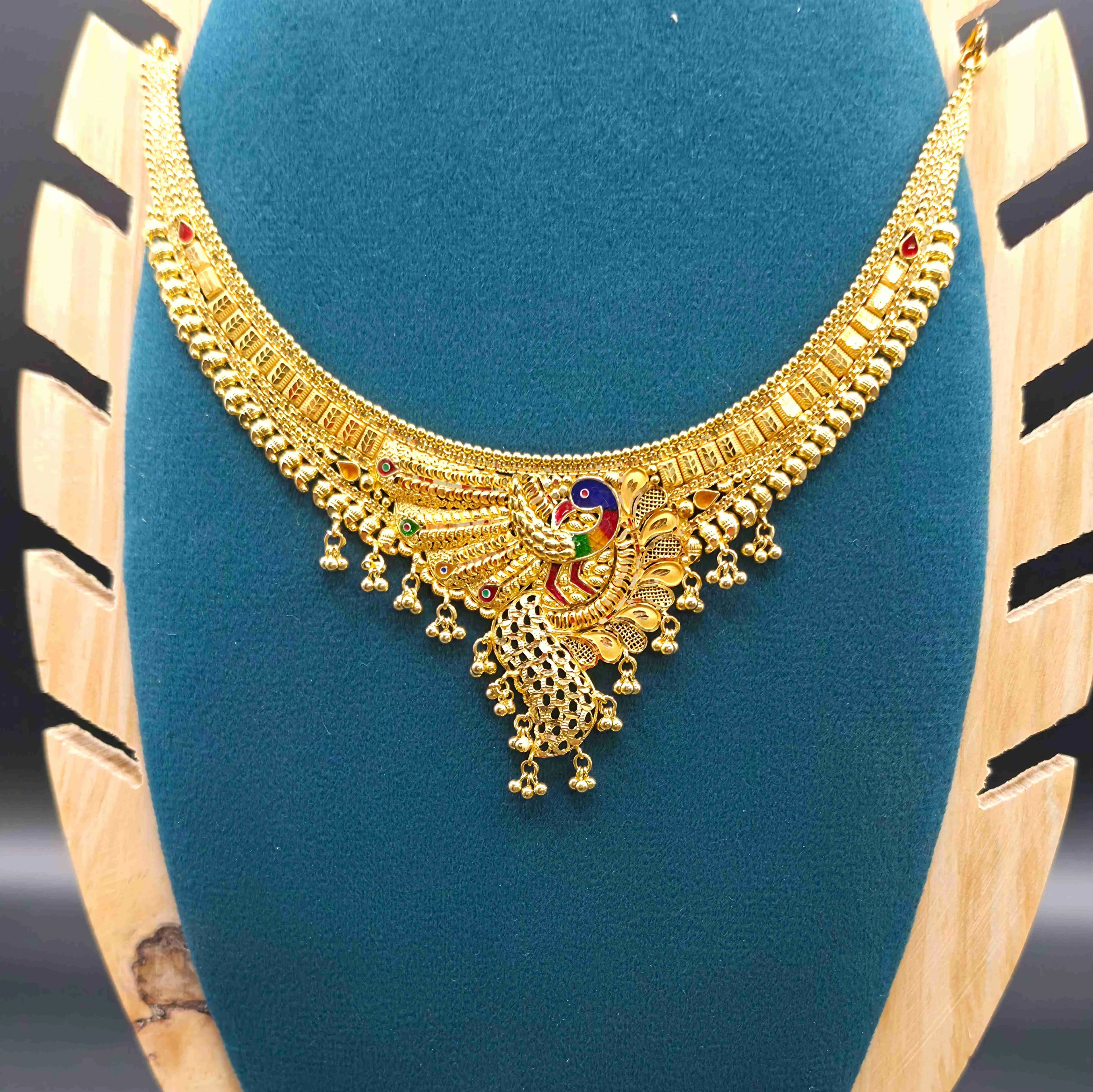 MINA PEACOCK NECKLACE