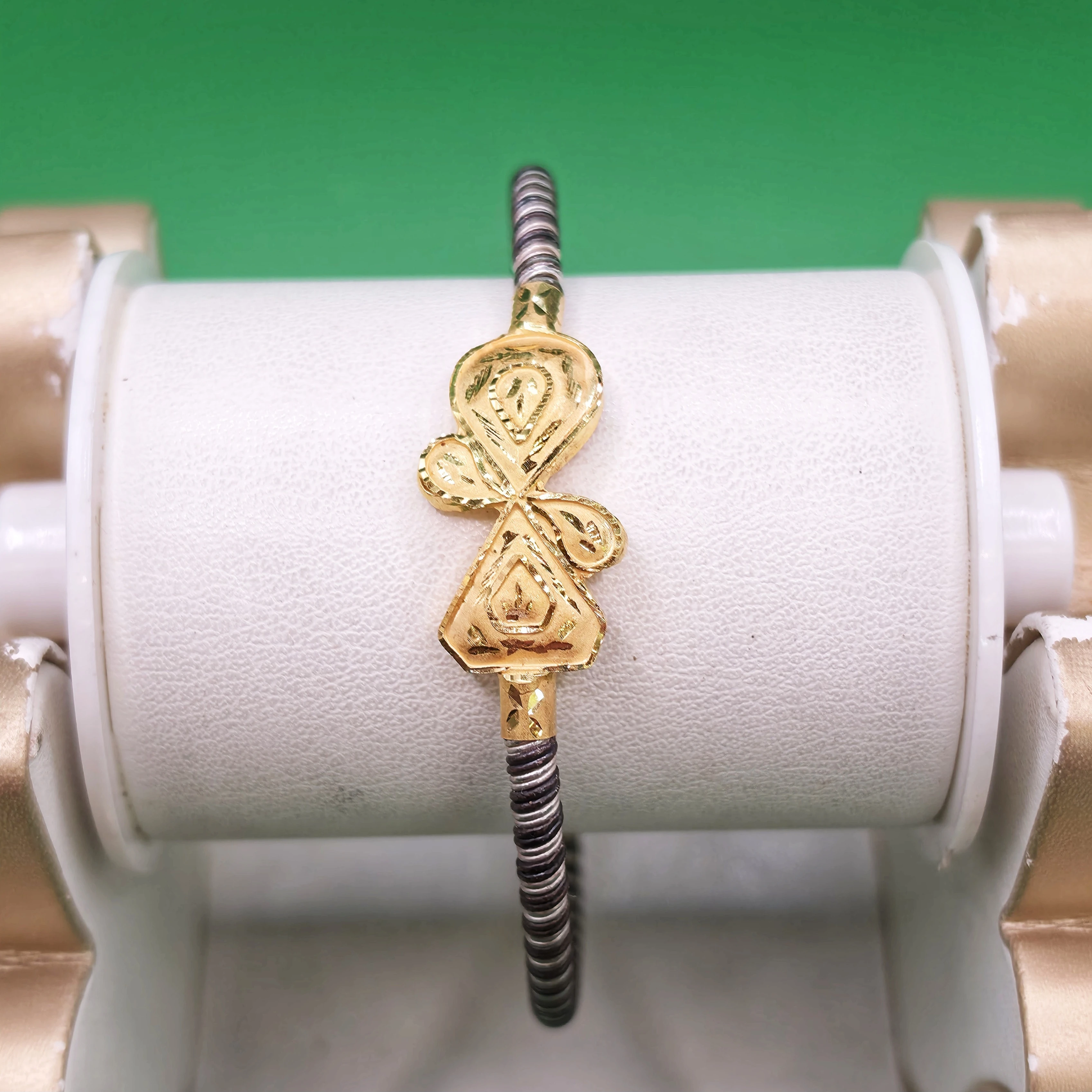 Traditional 4 Dhatu Noa Bangle (Loha Badhano)