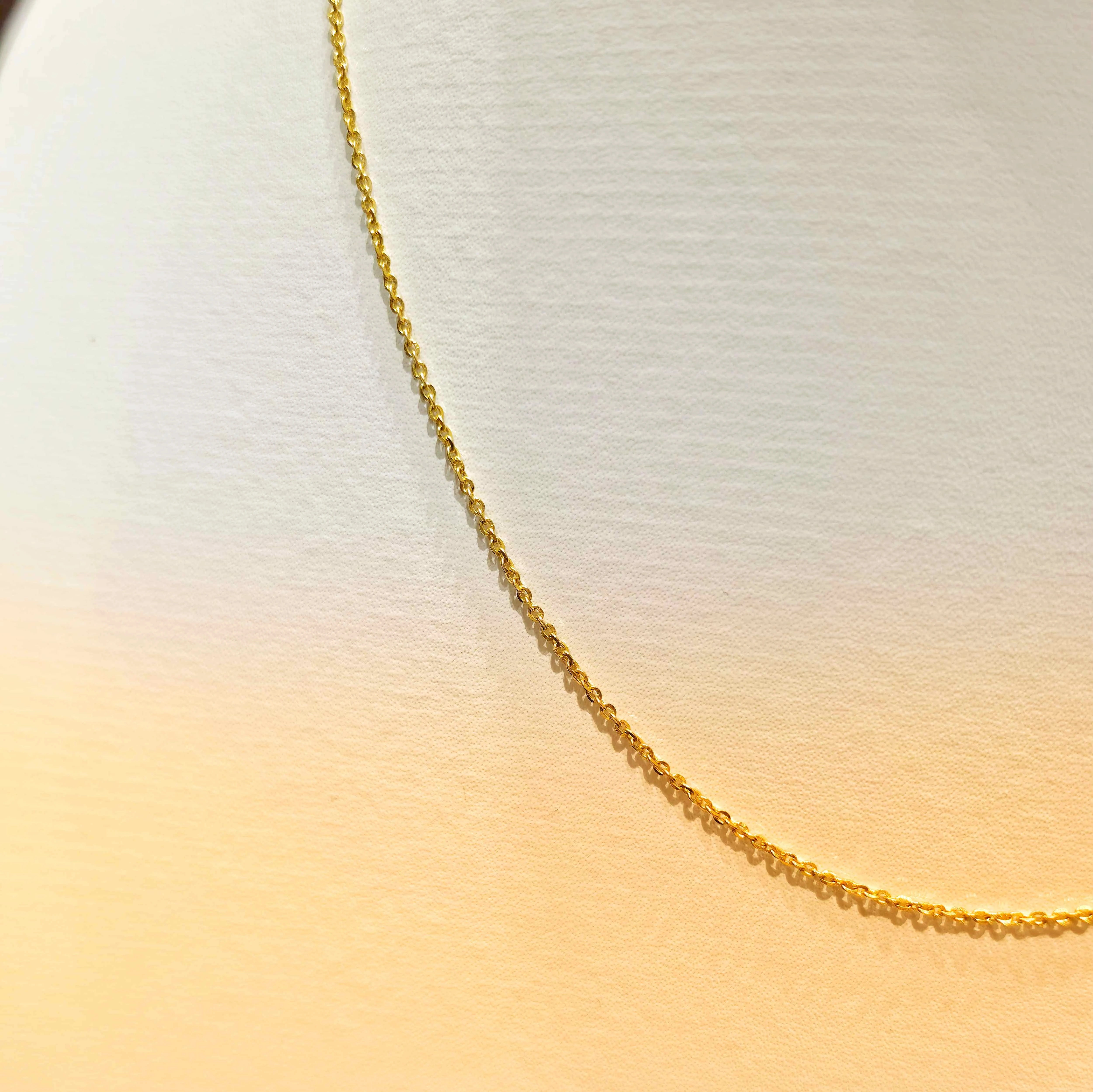 Delicate Gold Ring Chain